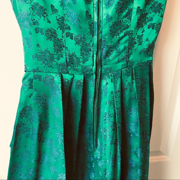 Vintage Floral Holiday Handmade Cocktail Dress - Picture 7 of 8